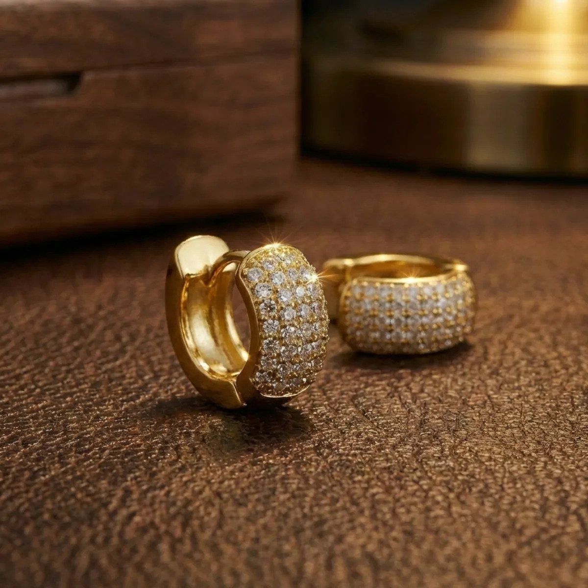 Brinco Argola Banhadas Ouro 18k Ou Prata 925 Micro Zircônias Dourado