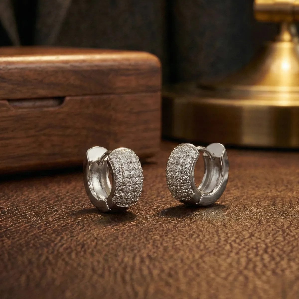 Brinco Argola Banhadas Ouro 18k Ou Prata 925 Micro Zircônias Prateado