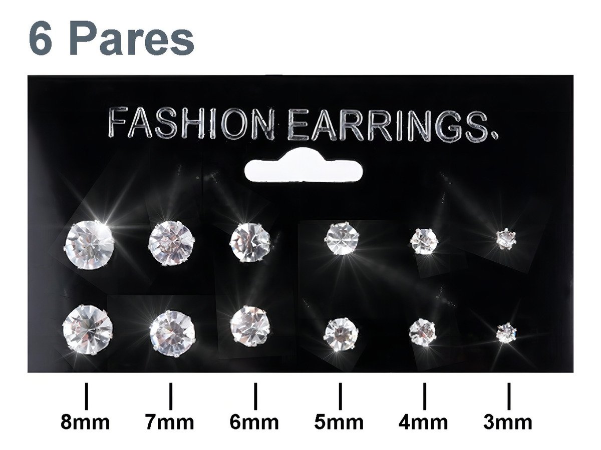 Brincos Ponto De Luz Zirconia Aco Cirúrgico Jú Folheados Prateado