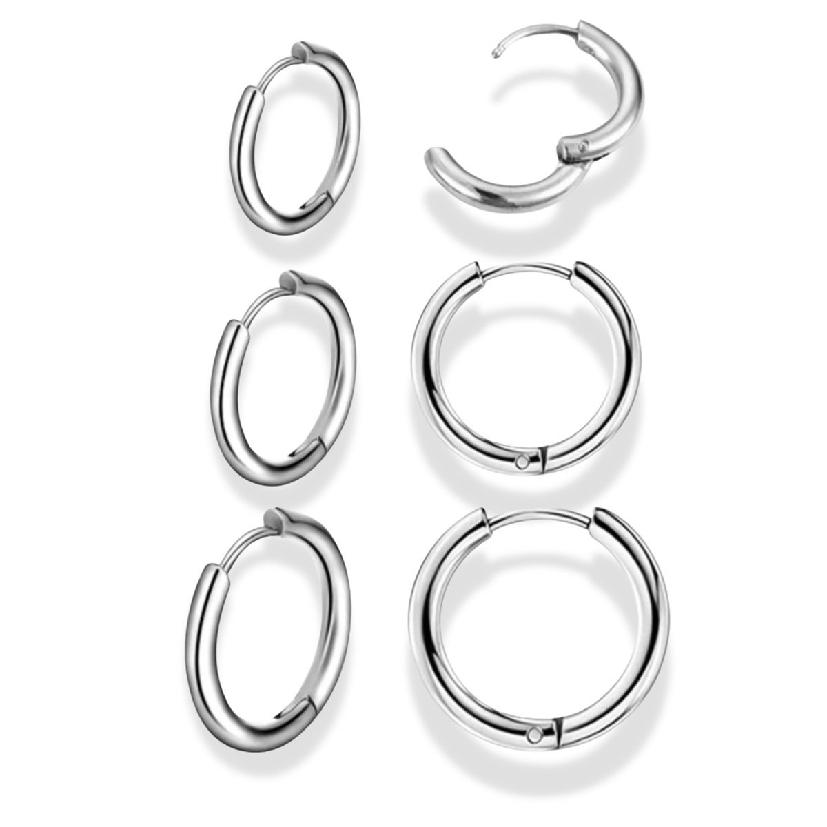 Kit 6 Pares Brincos Ponto De Luz Diamante Banhado Prata 925
