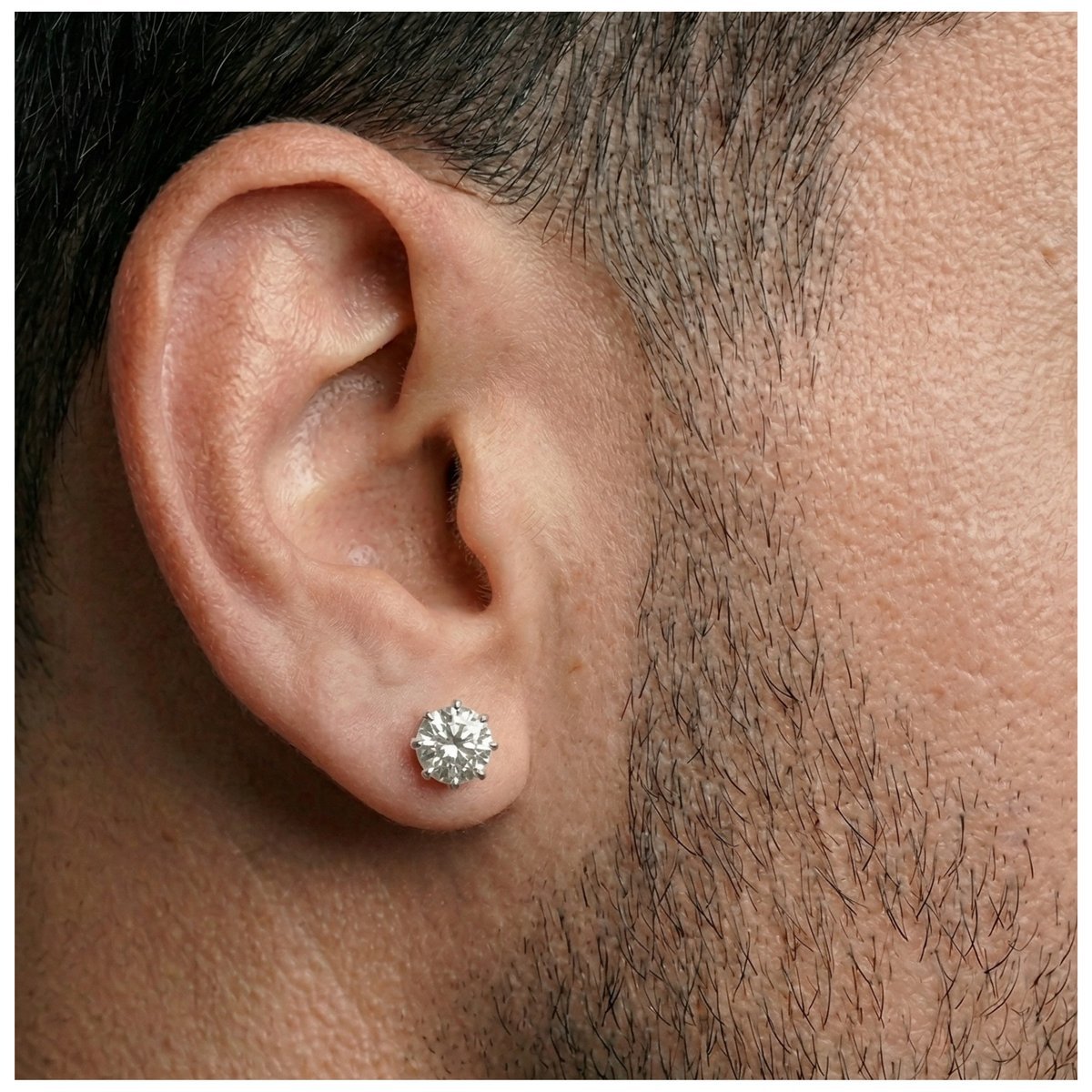 Kit 6 Pares Brincos Ponto De Luz Diamante Banhado Prata 925