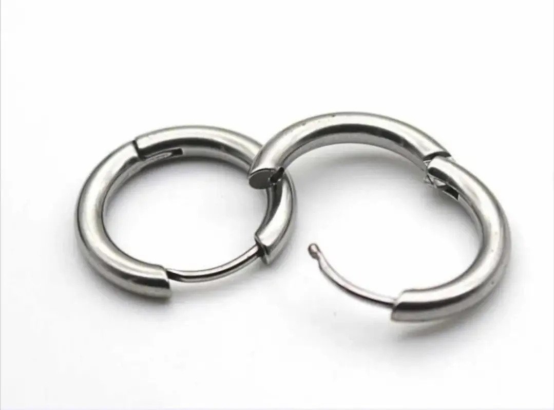 Kit Brinco Argola Aço Inox Antialérgico 3 Pares Lú Acessórios