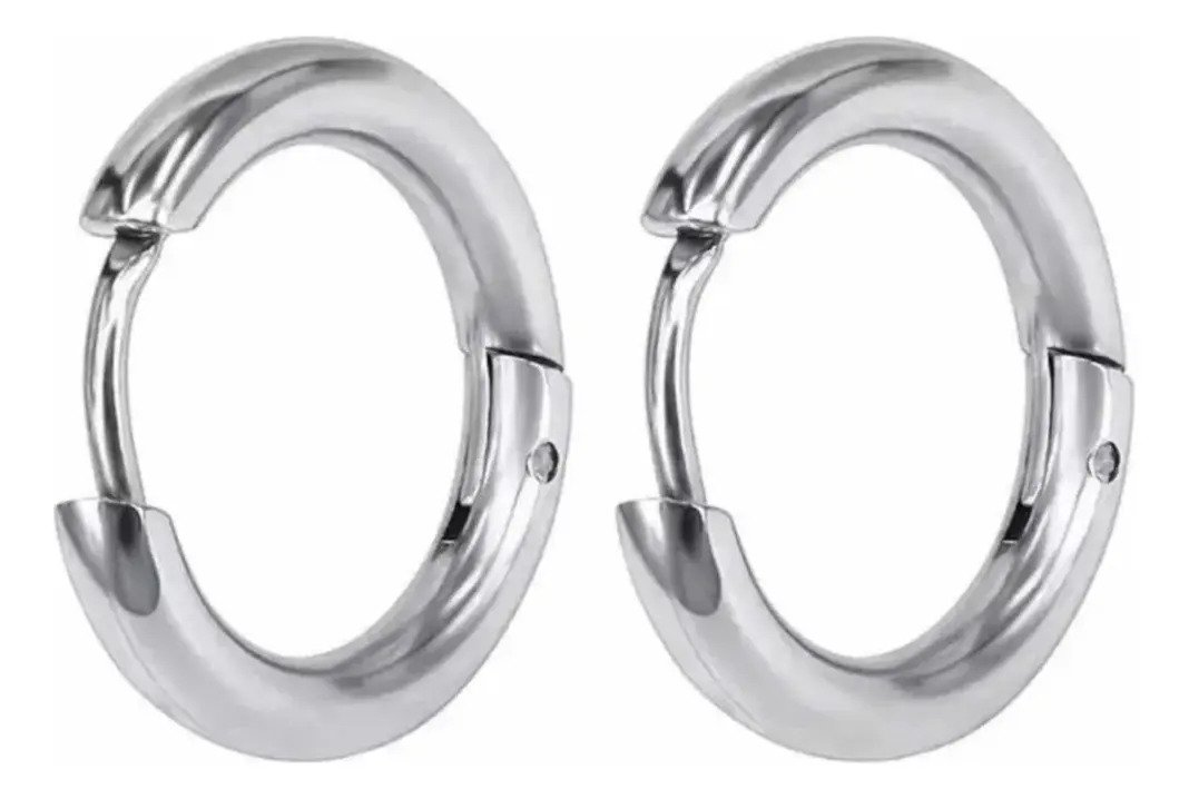 Kit Brinco Argola Aço Inox Antialérgico 3 Pares Lú Acessórios
