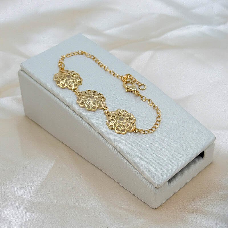 Pulseiras - Kit c/ 3unid em Semijoia - KPL-58